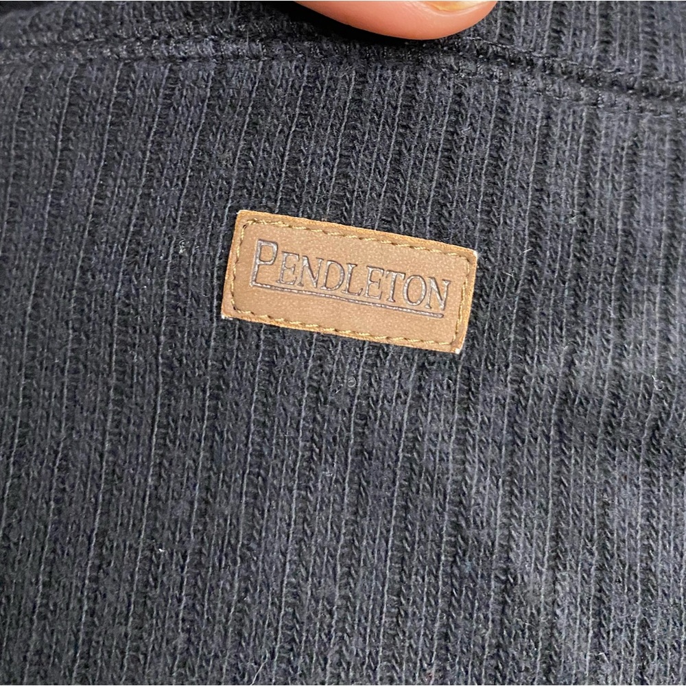 Pendleton Ribbed Mens Half zip - Picture 3 of 8